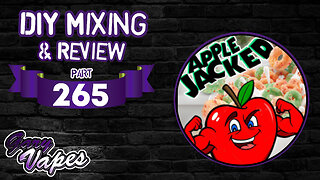 DIY E juice Mixing and Review! Apple Jacked By Mindfloodz