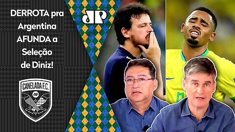 "É HUMILHANTE! NÃO DÁ PRA CHAMAR ISSO AÍ DE SELEÇÃO!" DERROTA pra Argentina AFUNDA o Brasil de Diniz