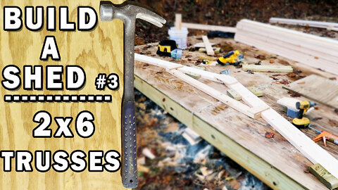 Shed Roof Rafters - Build Truss system - Video 3/17