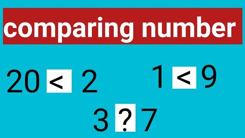 comparing number in hindi// compare ka kya matlab hota hai