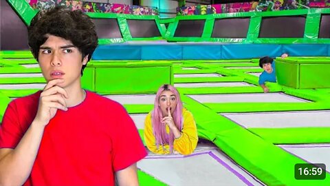 EXTREME HIDE & SEEK IN TRAMPOLINE PARK