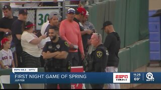 Roger Dean Chevrolet Stadium hosts first night game of spring training