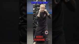 Heroes Training Center | Kickboxing "How To Throw A Front Hand Hook" | Yorktown Heights NY #Shorts