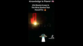 Laser Come From What May Be A Ufo. Can This Be What Started The Hawaii Fire 🔥