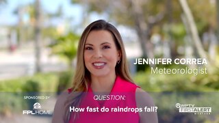 Weather Wisdom: How fast do raindrops fall?