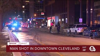 22-year-old man shot in Downtown Cleveland