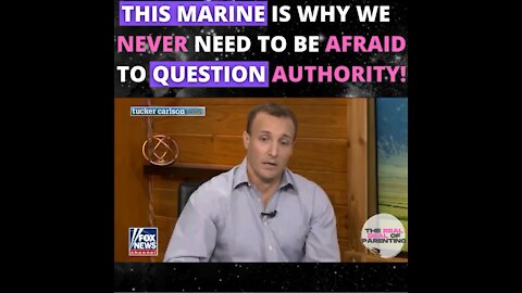 This Marine is why we never need to be afraid to question authority.