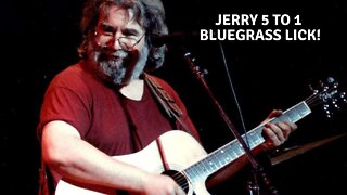 Jerry Garcia bluegrass lick 5 to 1. Free acoustic guitar lesson.