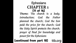 Ephesians Chapter 1 (Bible Study) (11 of 16)