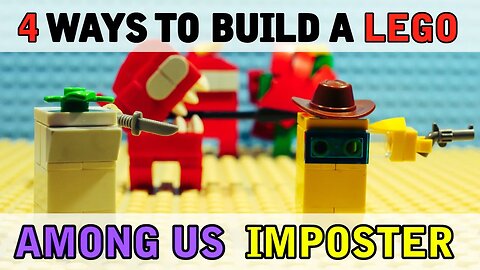 4 Ways to make a Lego Imposter from Among Us [all kill animations MOC tutorial]