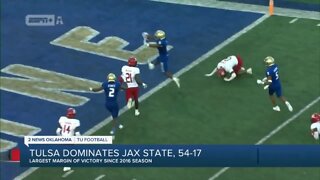 Tulsa Dominates Jax State, 54-17