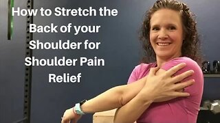 How to Stretch the Back of your Shoulder for Shoulder Pain Relief | Dr K & Dr Wil