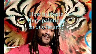 How to paint huge pieces in 1 hour!