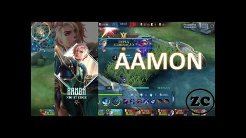 ML - Gameplay Aamon - jogando na jungle - ZC