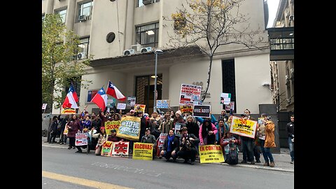 24.05.2024 Chile - Manifestantes frente a MINSAL por tratado pandémico OMS