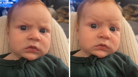 Baby Is Clearly Unimpressed With Aunt's Singing
