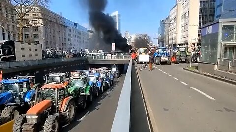 Farmers laid siege to the eu capital Brussels