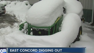 People in East Concord dig out after getting nearly 38 inches of snow