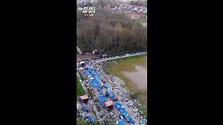 FRANCE- Foreigners camped out waiting