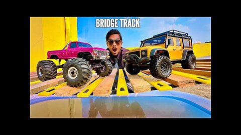RC LandRover Defender New Bridge Track Testing - Chatpat toy TV!