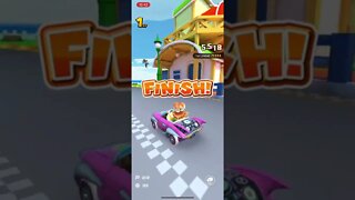 Mario Kart Tour - Daisy (Fairy) Gameplay (Amsterdam Pipe 2 High-End Spotlight Driver)