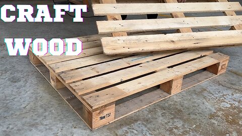 How to Build a Garden Furniture Set from Recycled Pallet | Wood Using Only Basic Tools