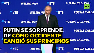 Putin destaca la hipocresía de Occidente en su "sistema de globalización"