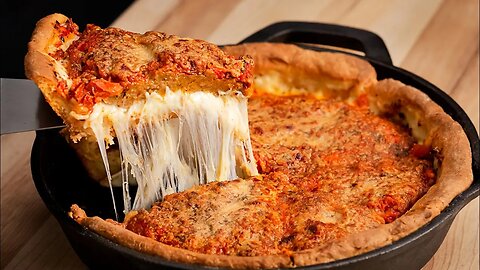 Learn step by step: how to prepare chicago deep dish pizza at home in an easy way