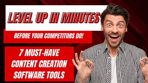 Content Creation Struggles? Solved! 7 Must-Have Software Tools (Watch This Before It's Too Late!)