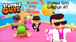 Stumble Guys Gameplay #7 (+Missions & 3 Wheel Spins)