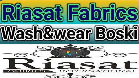 Riasat Fabrics Wash&Wear Boski