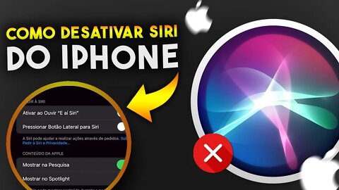 Como DESATIVAR Siri do iPhone