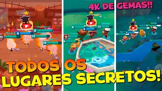 LOCALIZAÇÃO DOS 3 LOCAIS SECRETOS VALENDO 4 MIL GEMAS! ZOOBA: Jogo de Batalha Animal