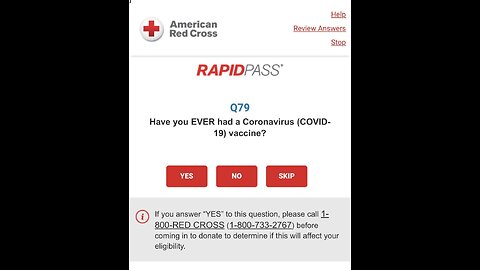 CROCE ROSSA AMERICANA CHIEDE AI DONATORI SANGUE SE HANNO RICEVUTO IL VACCINO COVID