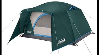 Coleman Camping Tent Skydome 2 Person with Full Fly & Vestibule