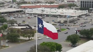 Texas Flag - In 30 MPH wind