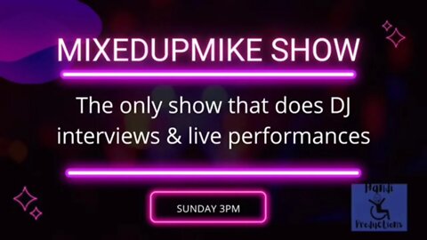 The only show that brings DJ interviews and live performances. @Mixed up Mike Show #housemusic