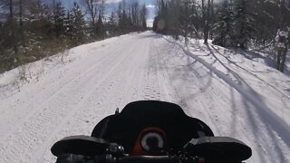 Snowmobile Trail Riding (Gaylord Michigan) Part 5
