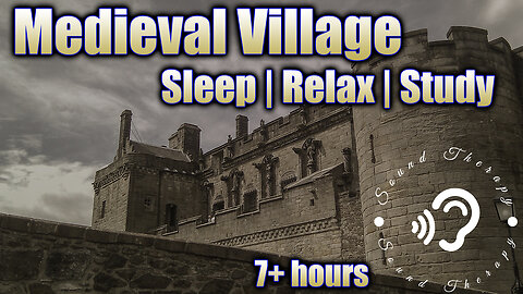 Deep Sleep | Medieval Music | Medieval Village | HD Stereo | Black Screen
