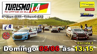 TURISMO 1.4 RS | Corrida 2 | 2ª Etapa 2022 - Velopark (RS) | Ao Vivo