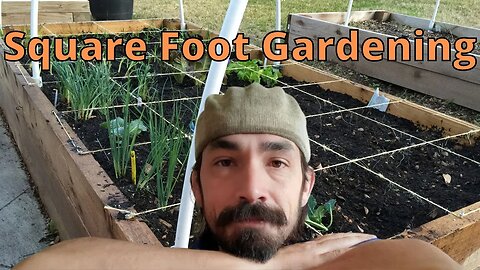 Growing vertical with Square foot Gardening