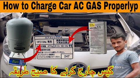 How To Car Ac Gas Filling| Car Ac Gas Filling Charges| How To Change Car Ac Compressor Oil ND11 ND 8