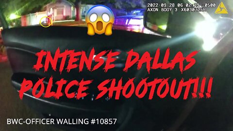 Police bodycam footage fatal shooting Darrell Hibbard shootout Dallas Texas