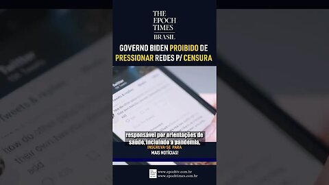 Uma decisão judicial proibiu o gov. Biden de contatar redes para pressioná-las a censurar #shorts