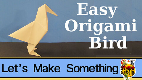 Make an easy origami bird | 1 sheet of paper