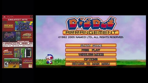 Dig Dug Arrangement (PSP - 2005) playthrough on Normal with default settings