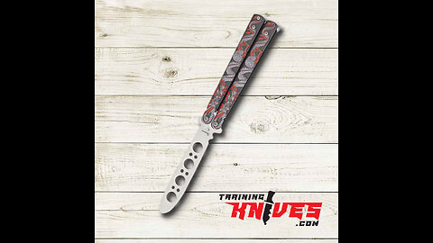 Albainox Red Snake 3Cr13Mov Steel Handle Balisong Butterfly Trainer 02210