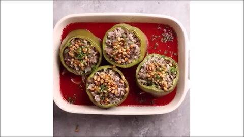 Beef stuffed peppers recipe