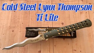 Cold Steel Lynn Thompson Ti-Lite / includes disassembly/ Cold Steel krazy ? Or Kris Krazy good ?