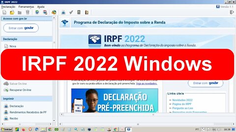 Como baixar e instalar o IPRF2022 no Windows. É difícil fazer declaração de imposto de renda?